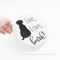 Wholesale Dog Ceramic Plate Pet Ceramic Decor Plate